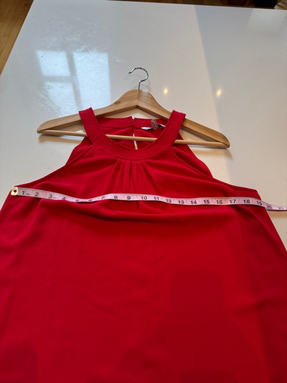 Southern Tide Game Day Bright Red Halter Mini Dress, Breathable, Size L - Picture 10 of 12